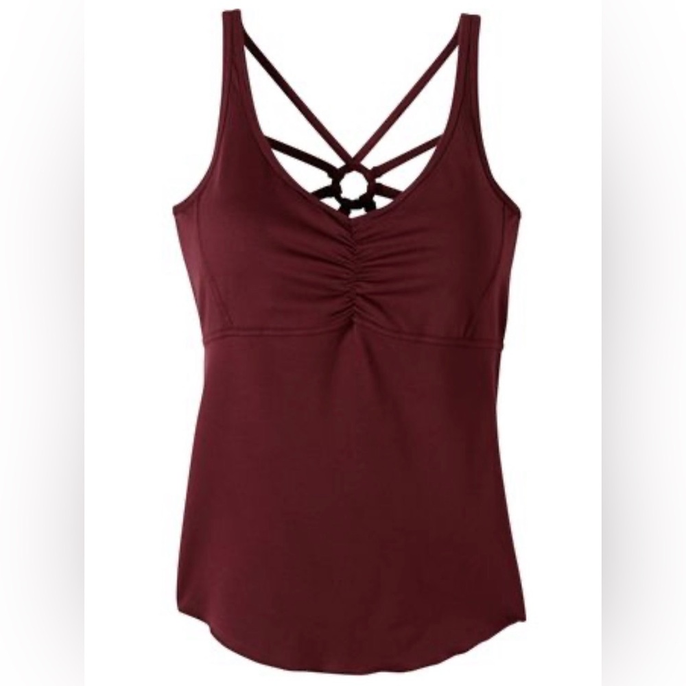 Prana Burgundy Dreamcatcher Top Size Medium